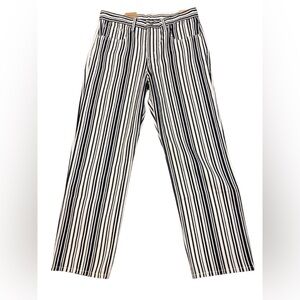 Levi’s Striped Straight Leg Jeans Women’s 30x30 Low Pro NWT Navy White Denim